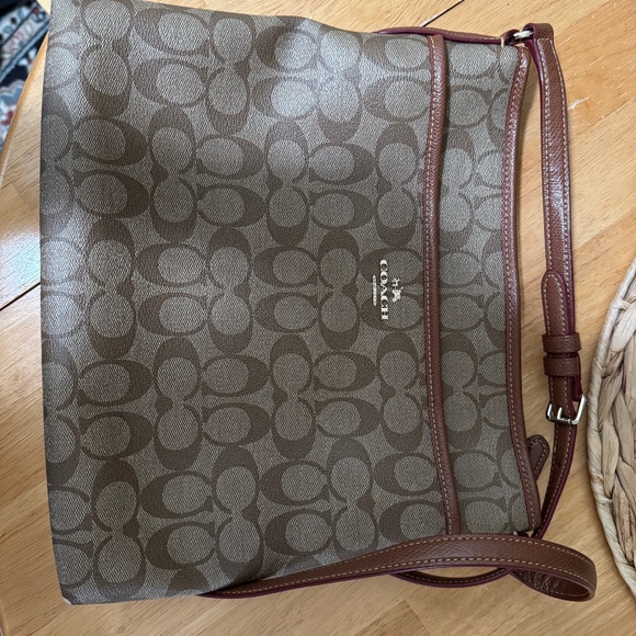 Coach Signature File Cross Body Bag - Picture 1 of 5